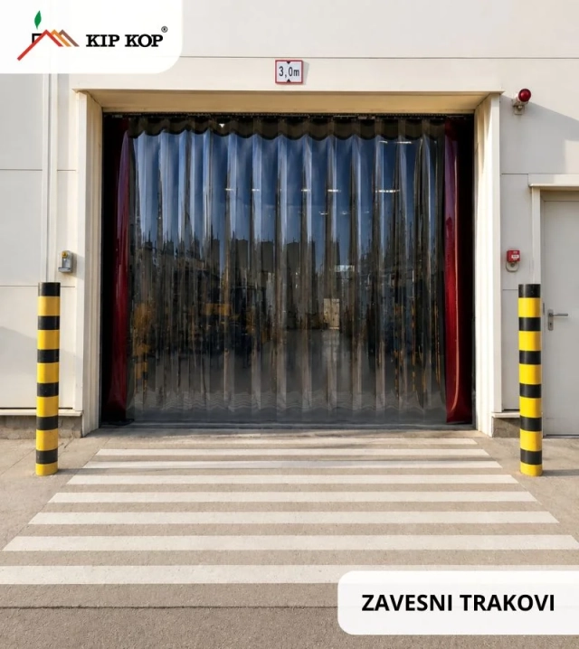 PVC GUMIJASTI TRAKOVI ZAVESA ZA ODPRTINE